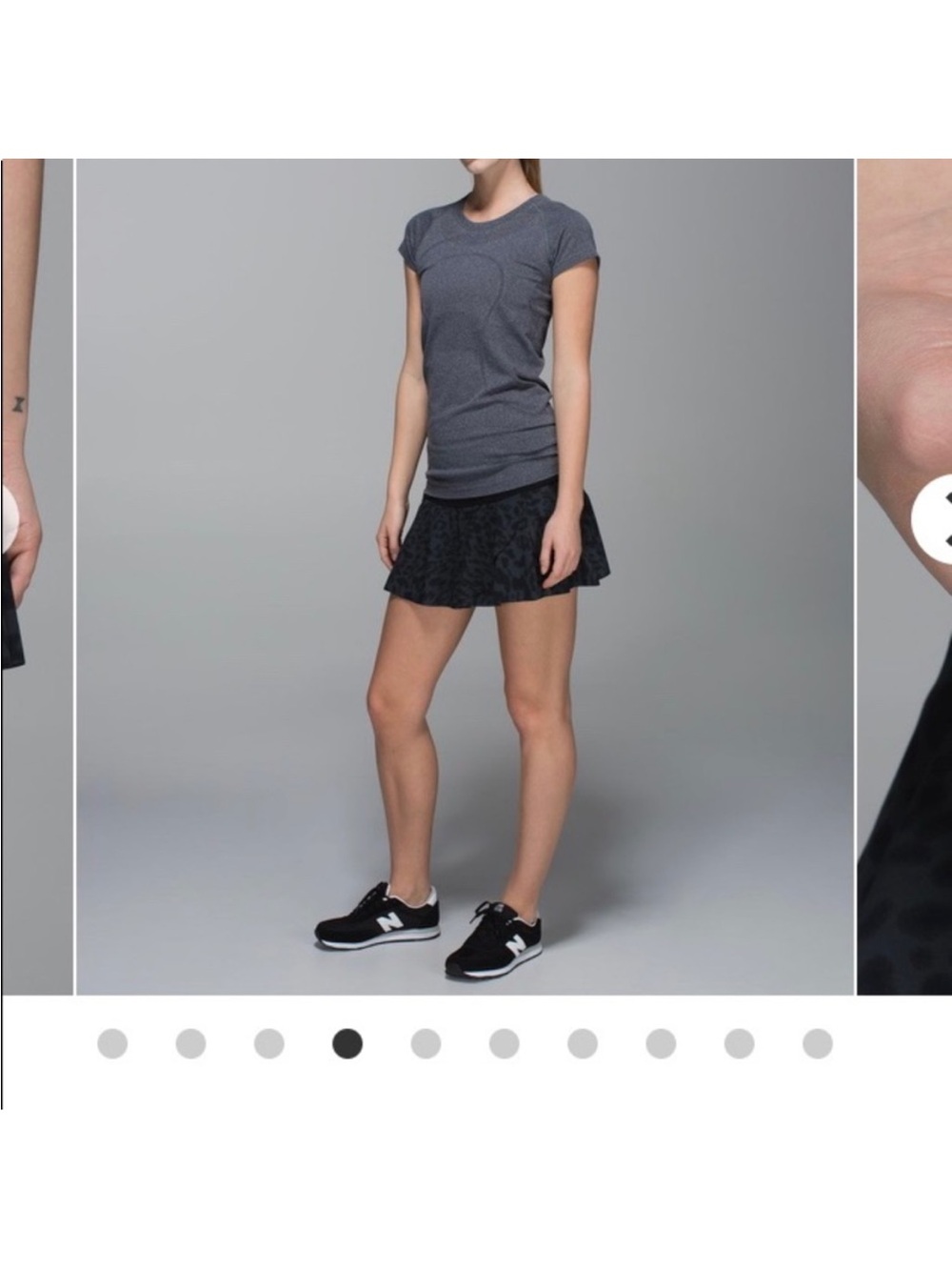 vintage Lululemon Hit Your Stride Skirt, animal swirl black deep coal, size 8 - Picture 15 of 15